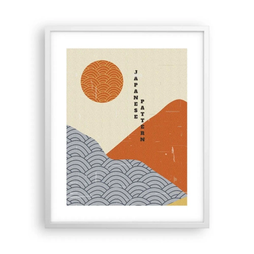 Plakat i hvid ramme - I den japanske ånd - 40x50 cm