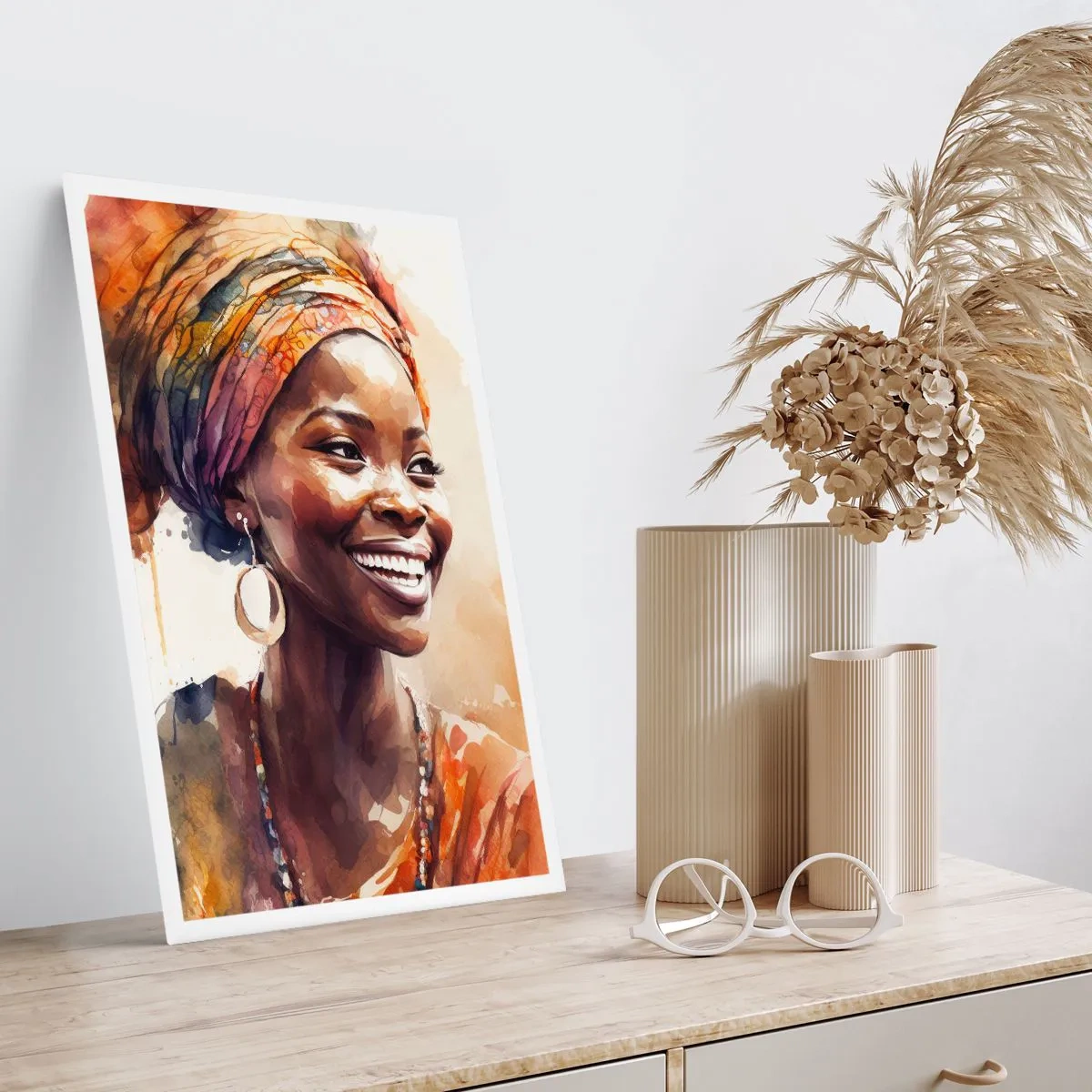 Plakat - Afrikansk dronning - 30x40 cm
