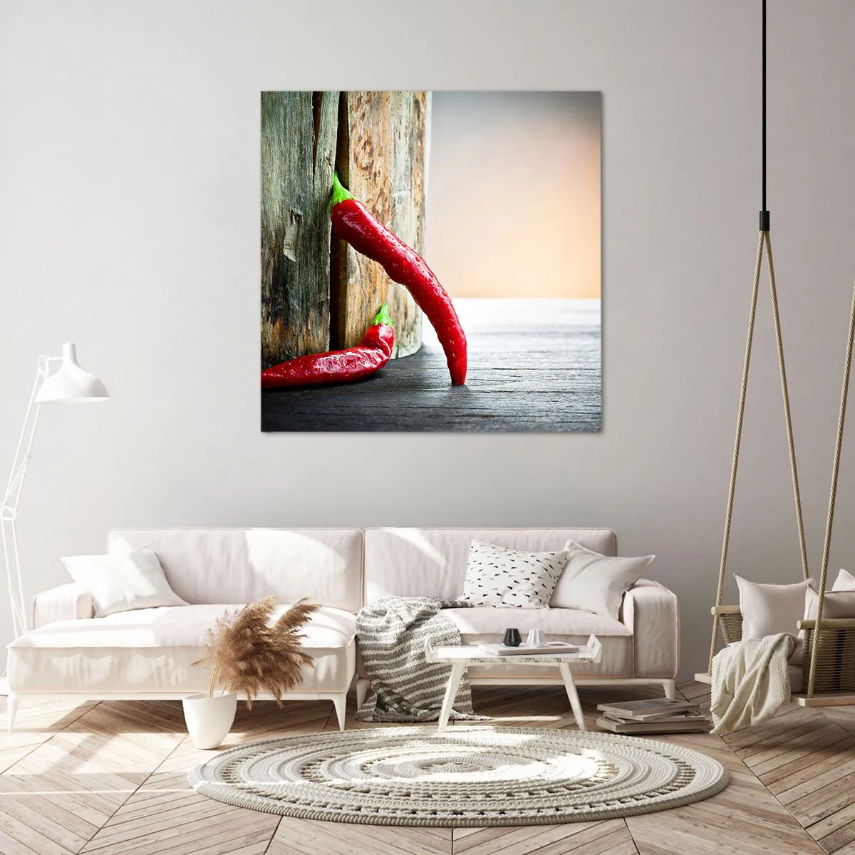 Lærredstryk - Billede på lærred - Red hot chili peppers - 60x60 cm