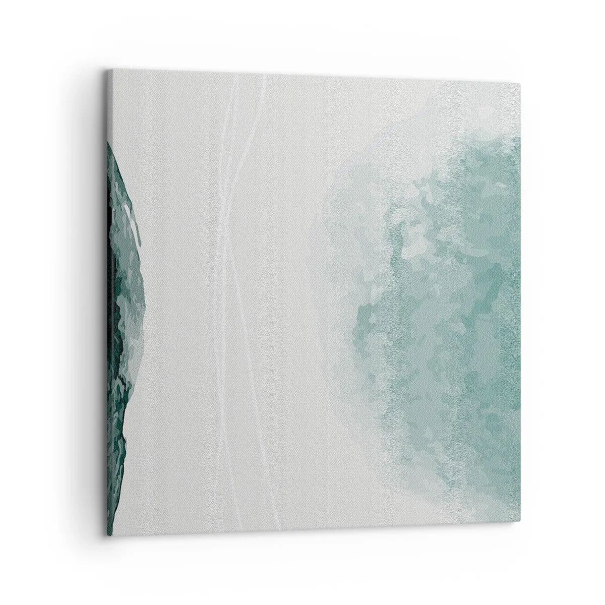 Lærredstryk - Billede på lærred - Et møde med tåge - 50x50 cm