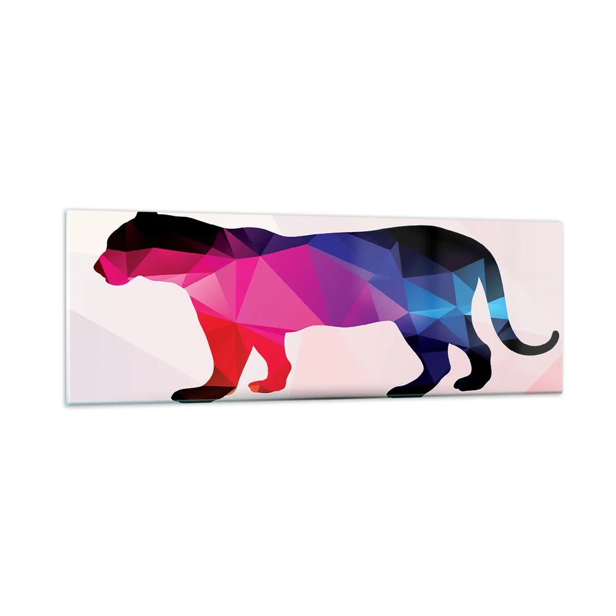 Billede på glas - Diamant panter - 90x30 cm