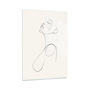 Billede på glas - Sløjfet i drømme - 50x70 cm