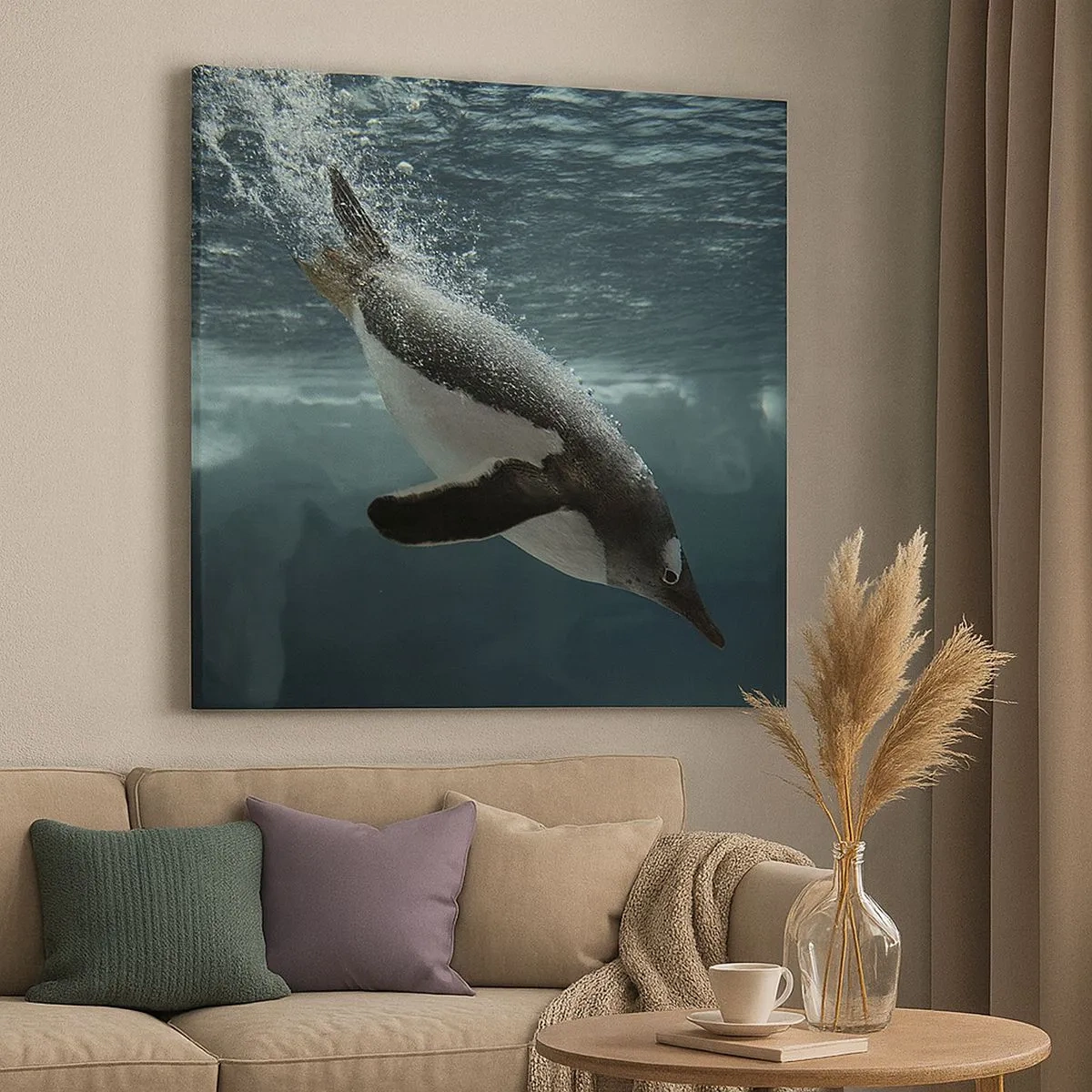 Lærredstryk - Billede på lærred - Velkommen til min verden - 30x30 cm