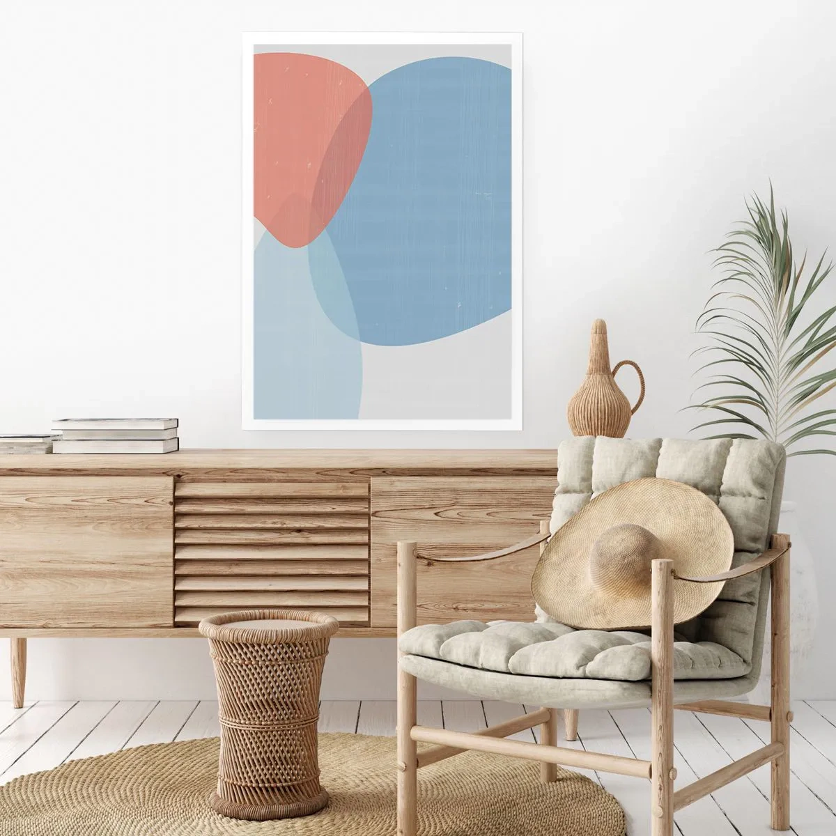Plakat - Pastelfarvede relationer - 61x91 cm