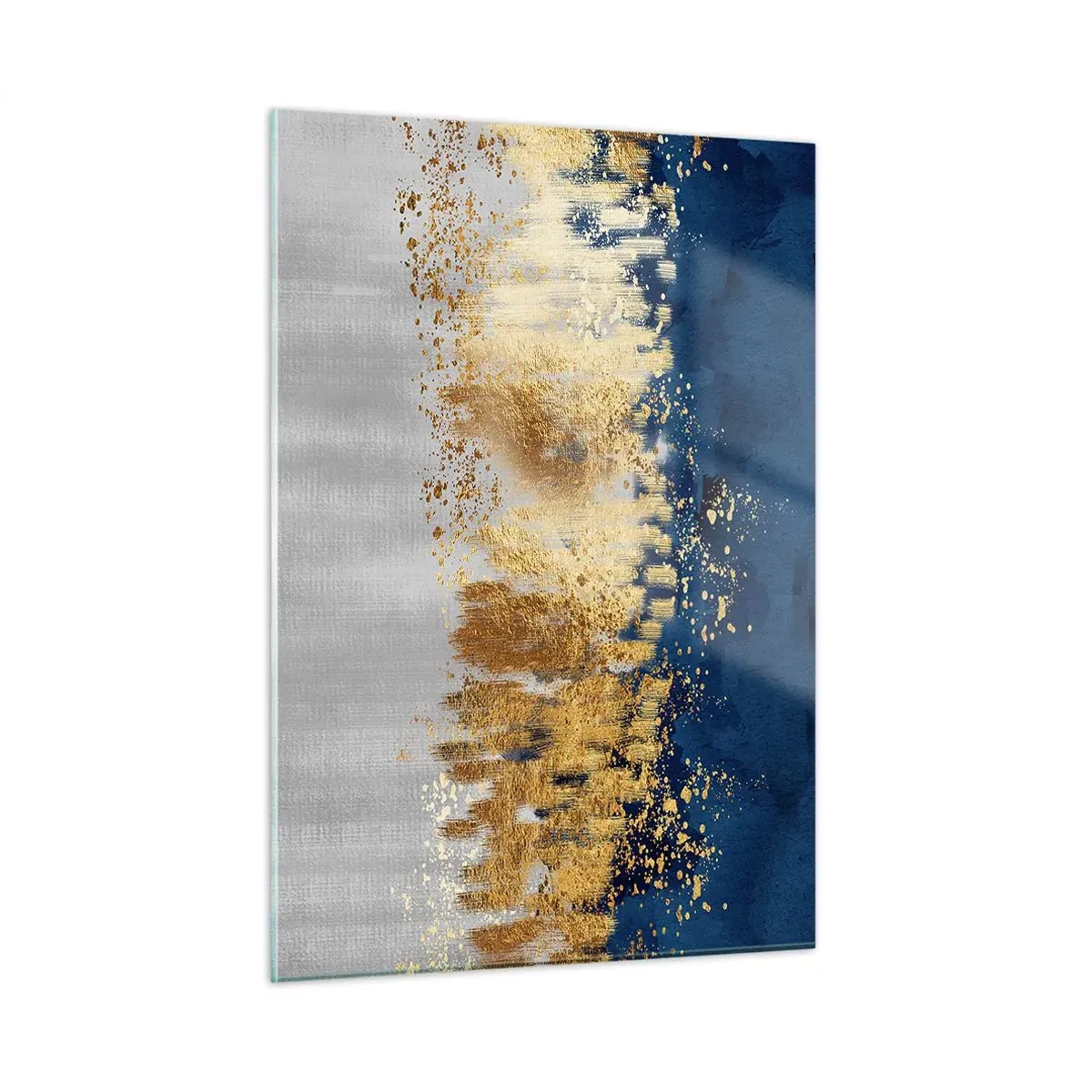 Billede på glas - Moderne komposition med gnist - 50x70 cm