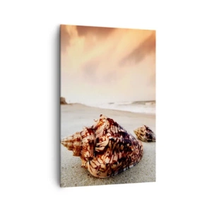 Lærredstryk - Billede på lærred - Bølgebevægelser - 80x120 cm