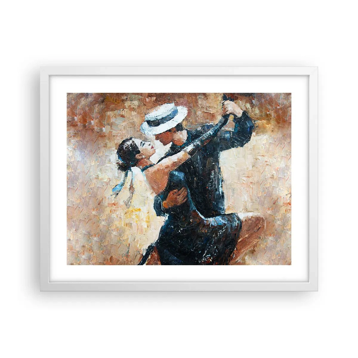 Plakat i hvid ramme - A la Rudolf Valentino - 50x40 cm