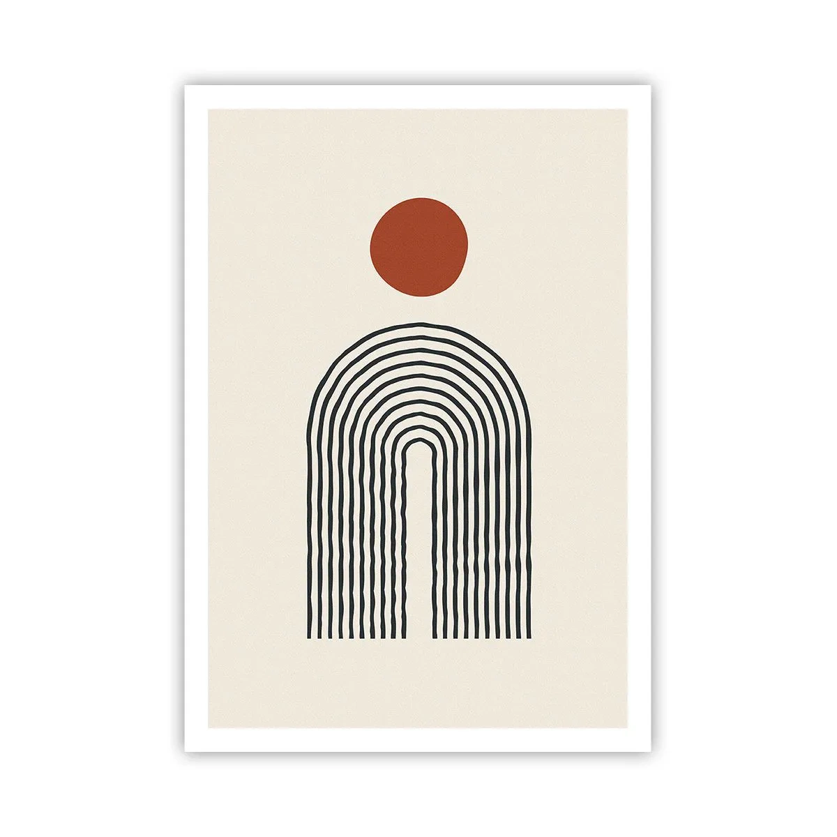 Plakat - Magnetisme af former og farver - 70x100 cm