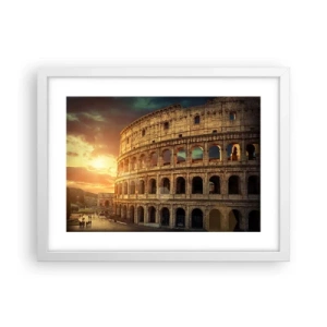 Plakat i hvid ramme - Kolossalt indtryk - 40x30 cm