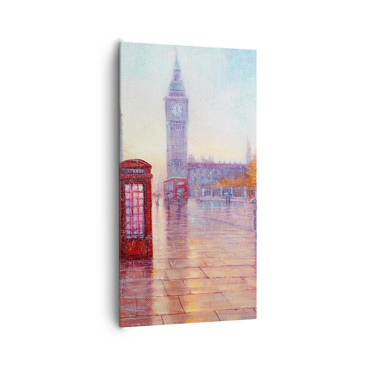 Lærredstryk - Billede på lærred - En efterårsdag i London - 65x120 cm