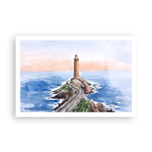 Plakat - Med front mod havet - 91x61 cm