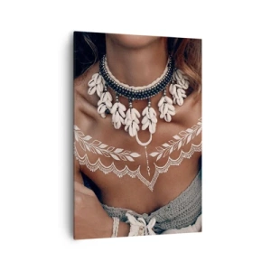 Lærredstryk - Billede på lærred - Talismaner, ritualer om kvindelighed - 70x100 cm