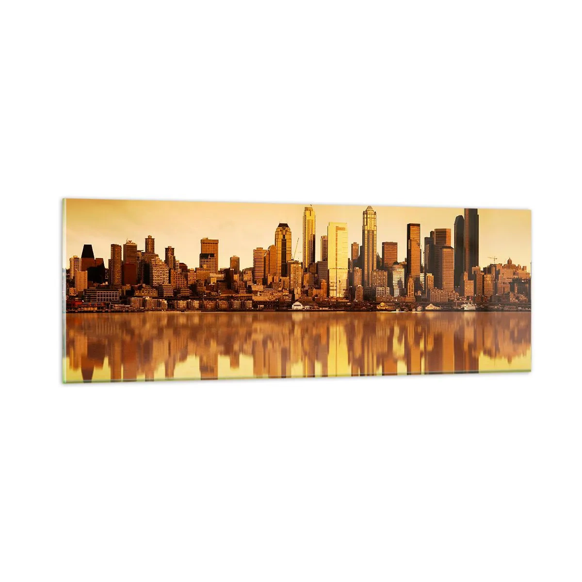 Billede på glas - Storbyens stilhed - 90x30 cm