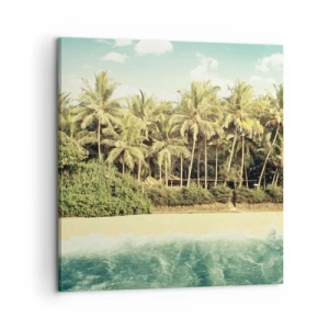 Lærredstryk - Billede på lærred - Hvad med her? - 60x60 cm