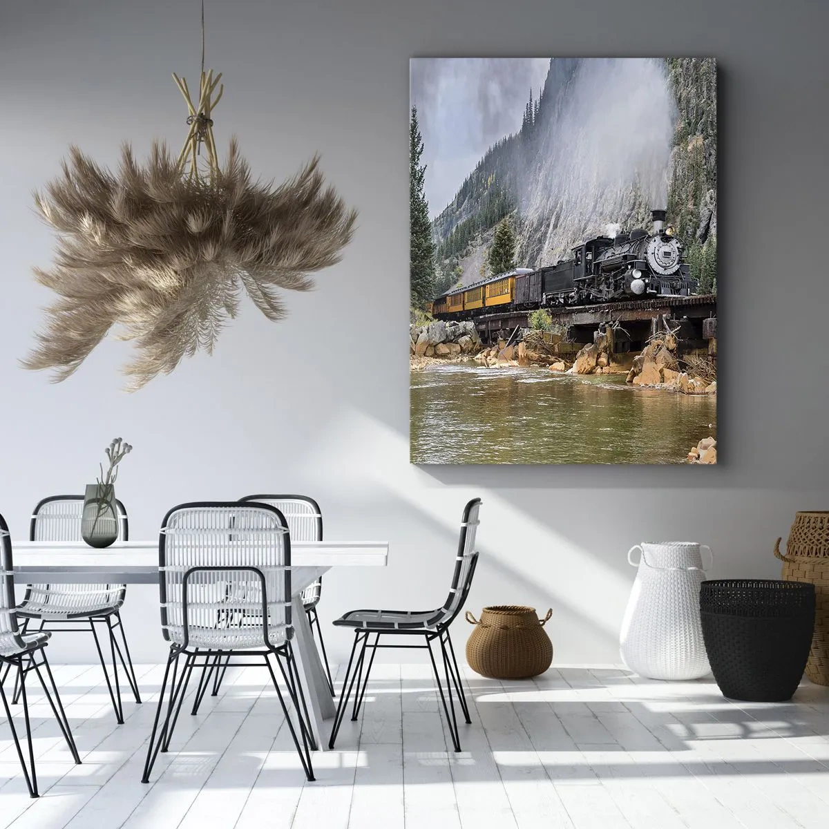 Lærredstryk - Billede på lærred - Og hvorhen? Hvorhen? - 45x80 cm