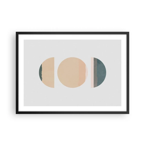 Plakat i sort ramme - Hjul for hjul - 70x50 cm