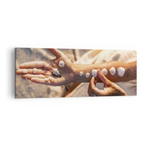 Lærredstryk - Billede på lærred - Skønhed inden for rækkevidde - 140x50 cm