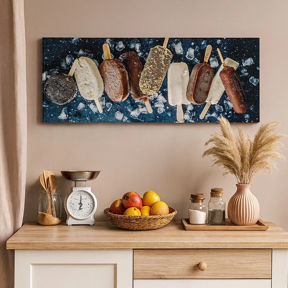 Lærredstryk - Billede på lærred - En smag af varm sommer - 100x40 cm