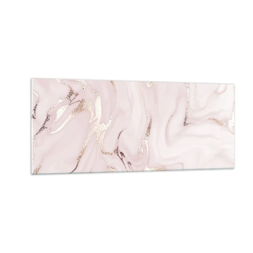 Billede på glas - I et lyserødt tørklæde - 100x40 cm