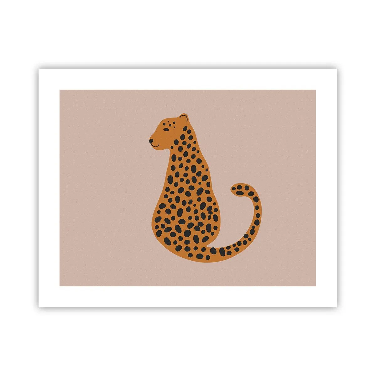 Plakat - Leopardprint er et moderigtigt mønster - 50x40 cm