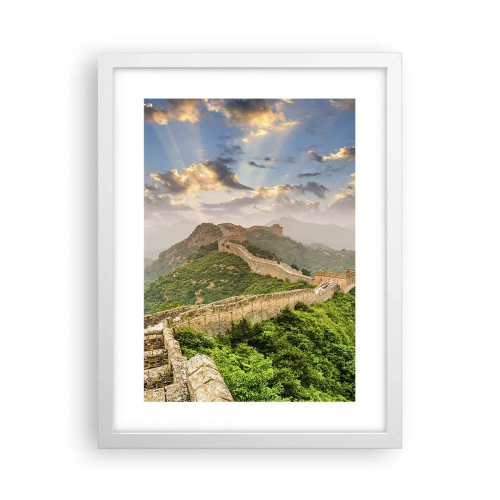 Plakat i hvid ramme - Uforanderlig storhed - 30x40 cm