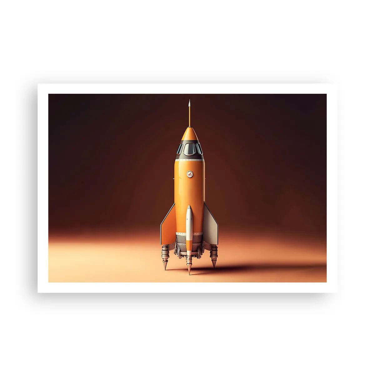 Plakat - Det begynder med en drøm - 100x70 cm