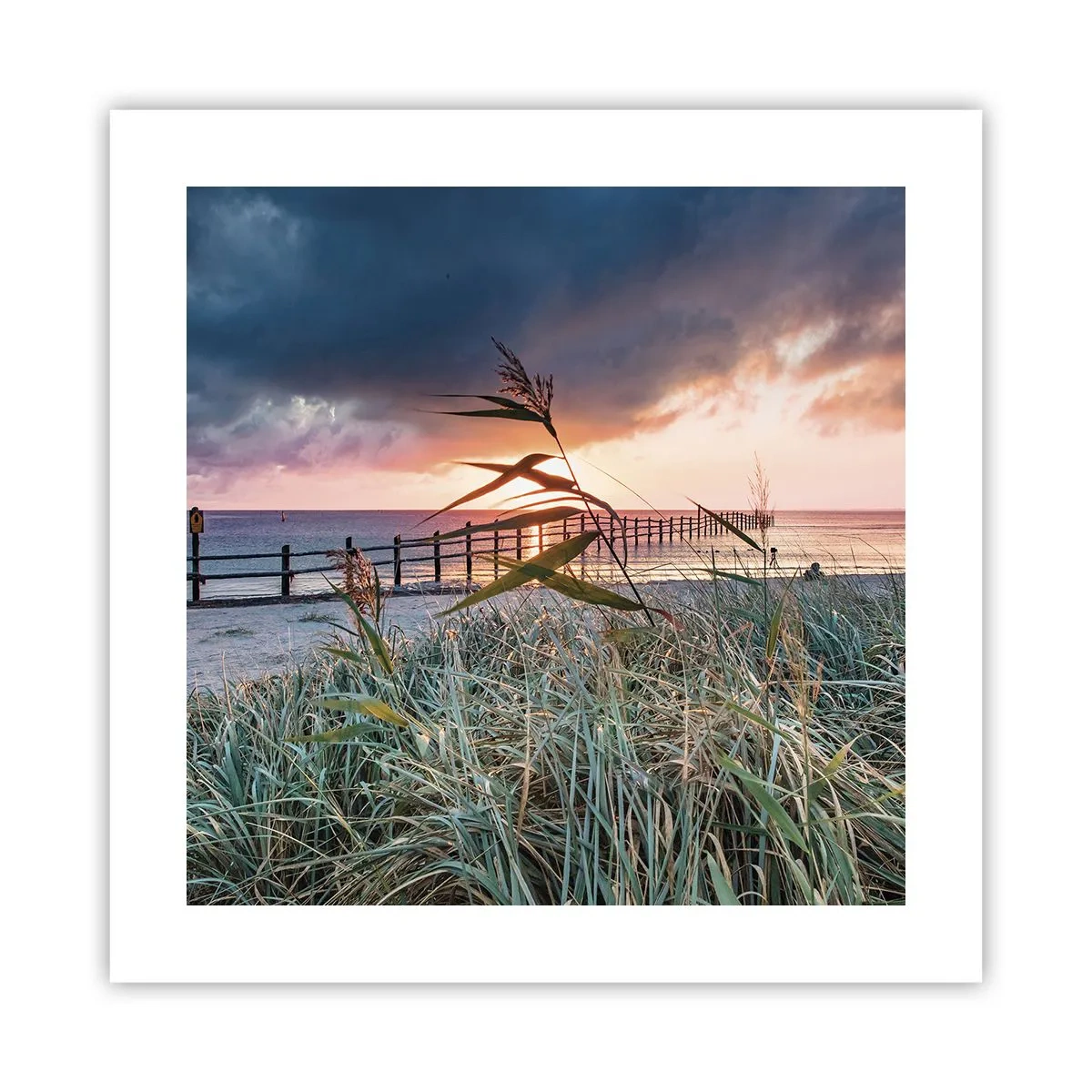 Plakat - Ikke passerer med vinden - 40x40 cm