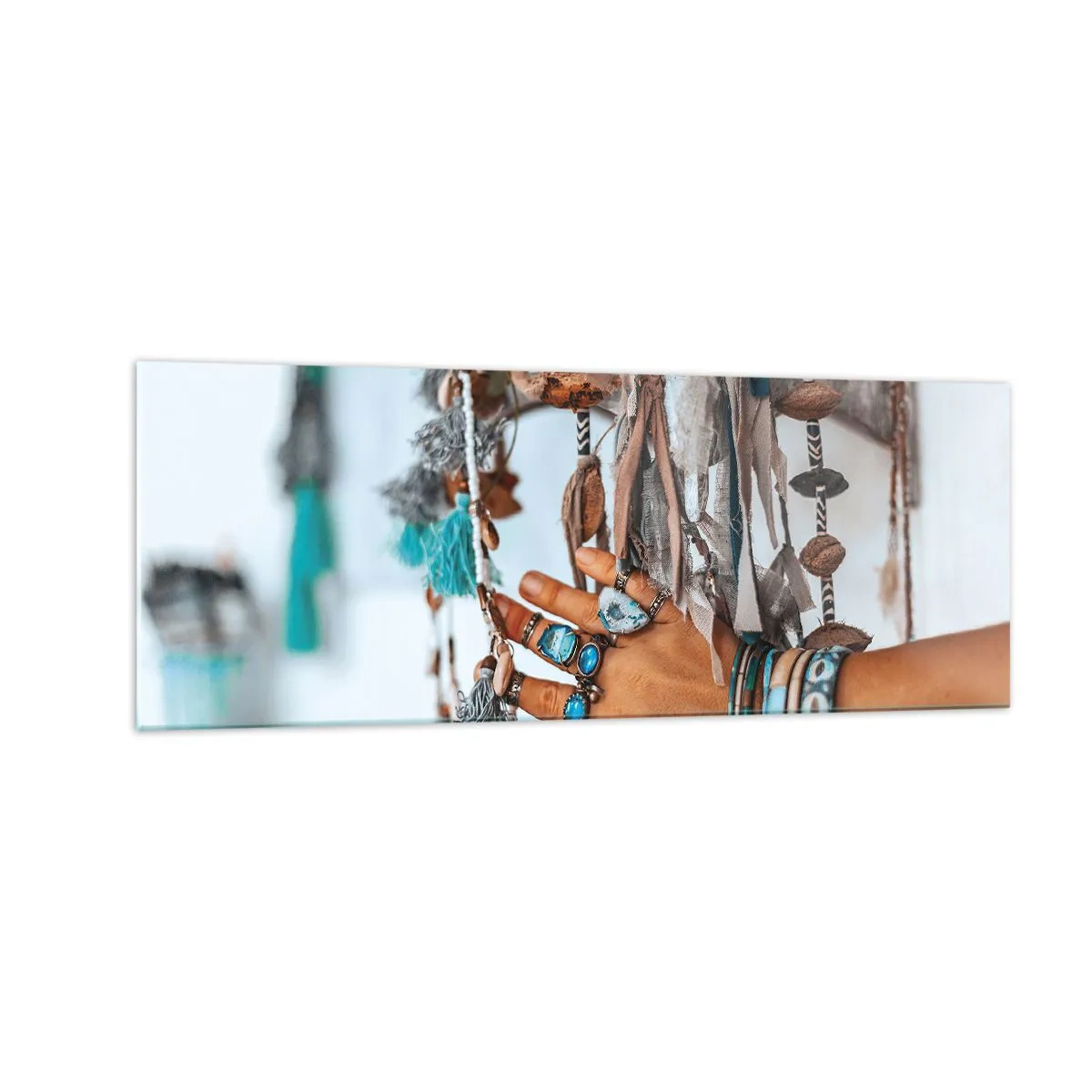 Billede på glas - Lokale skatte - 140x50 cm