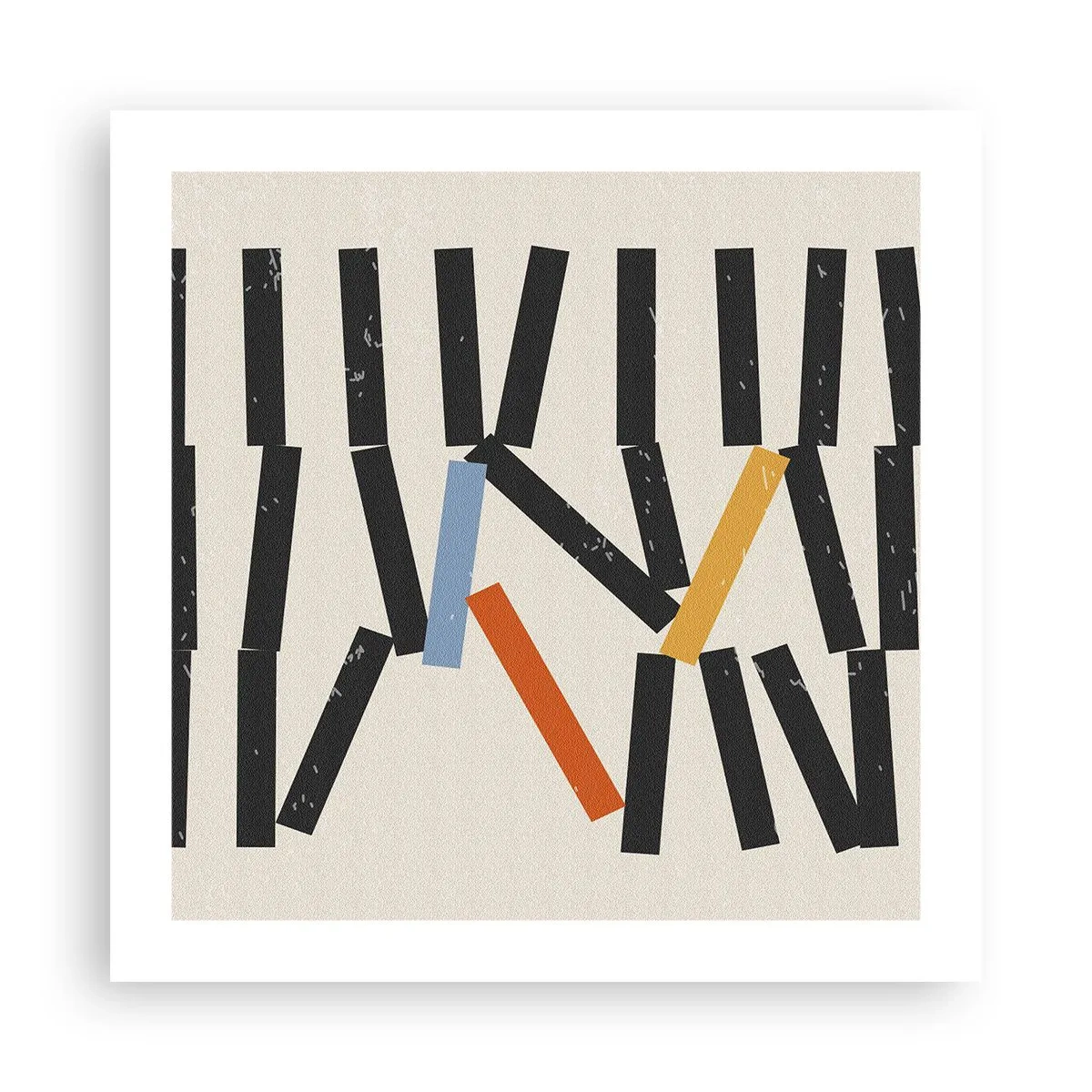 Plakat - Dominoer - komposition - 50x50 cm