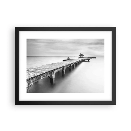 Plakat i sort ramme - Ind i det fjerne - 40x30 cm