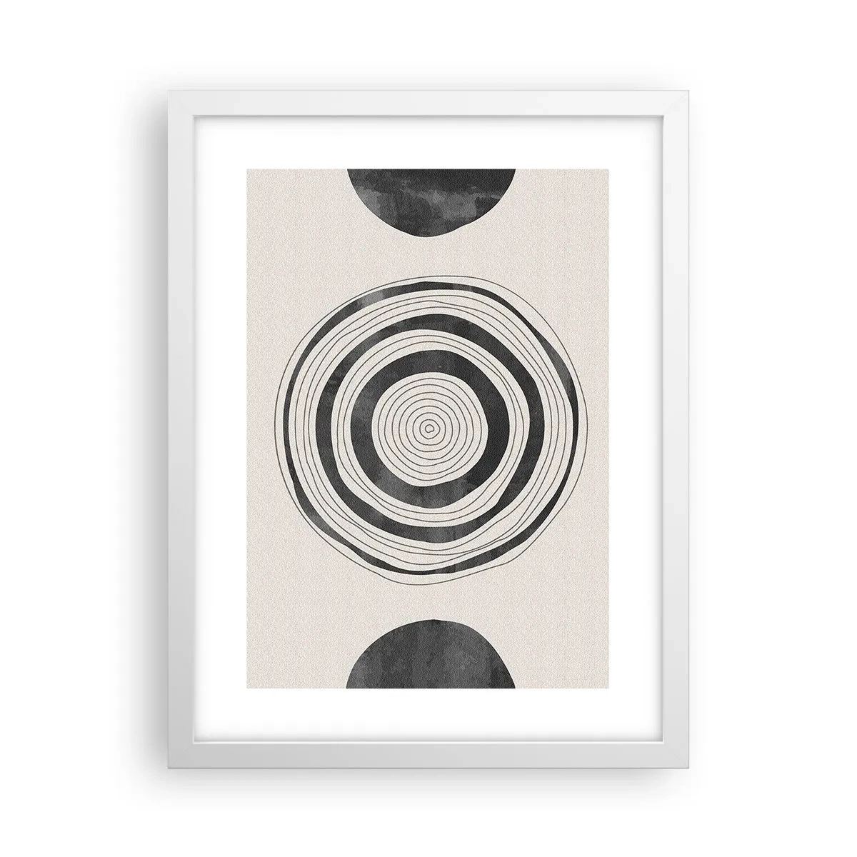 Plakat i hvid ramme - Det vigtige er det, der er imellem - 30x40 cm