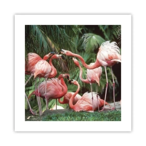 Plakat - Sladder om eftermiddagen - 40x40 cm