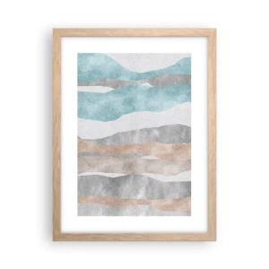 Plakat i ramme af lyst egetræ - En undersøgelse af intimitet - 30x40 cm