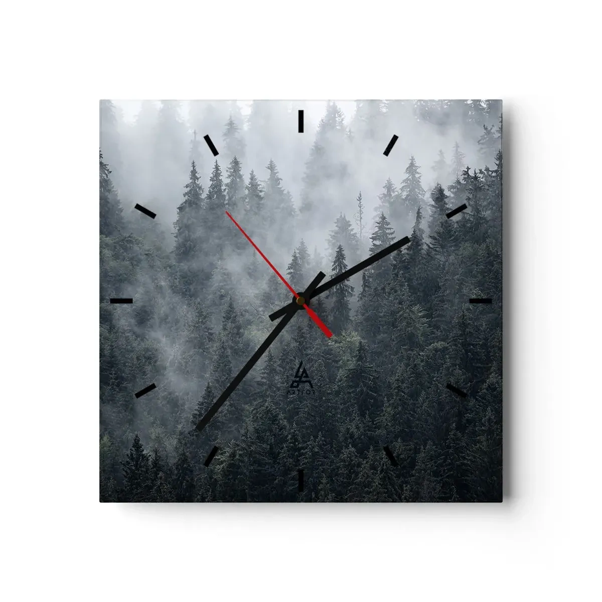 Vægur, Uret - Skovens daggry - 30x30 cm
