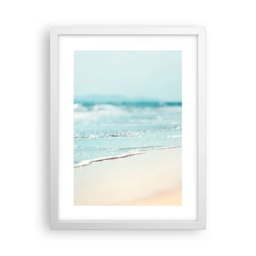 Plakat i hvid ramme - Varme og støj - 30x40 cm