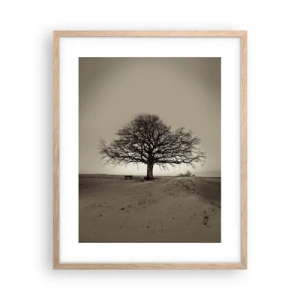 Plakat i ramme af lyst egetræ - Herfra og til evigheden - 40x50 cm