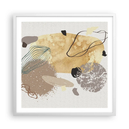 Plakat i hvid ramme - Anvendt plumkologi - 60x60 cm