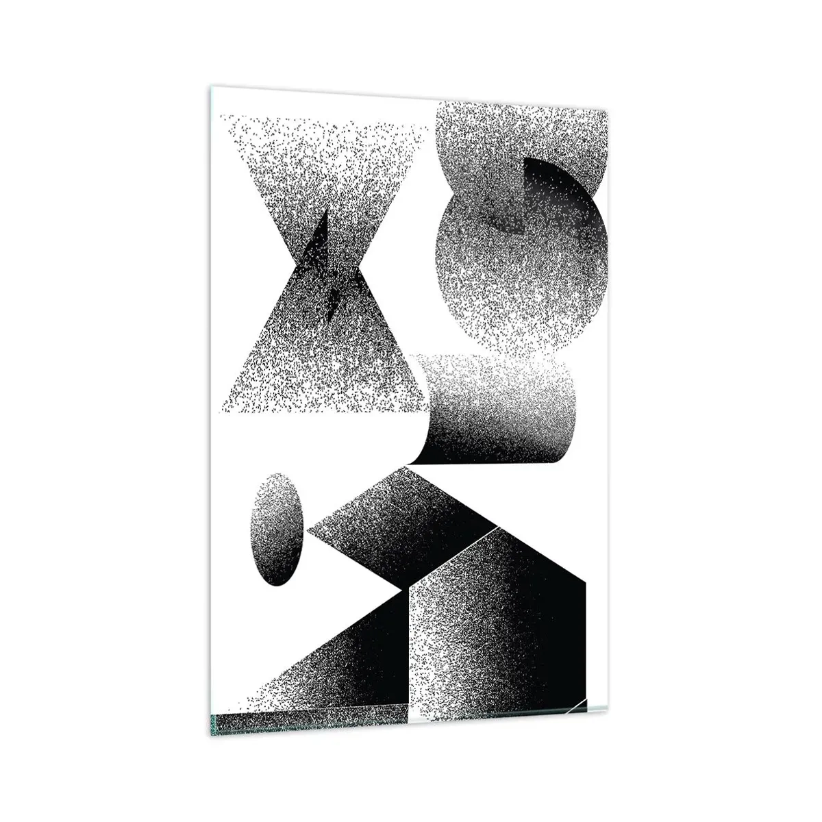 Billede på glas - Vinkler og ovaler - 80x120 cm