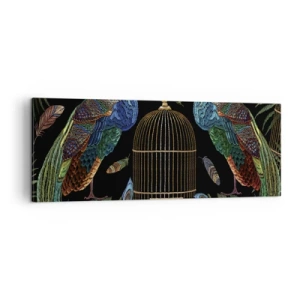 Lærredstryk - Billede på lærred - I kongelige gevandter - 140x50 cm