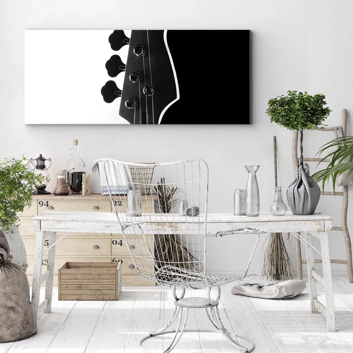 Lærredstryk - Billede på lærred - Stilhed i klipper  - 140x50 cm