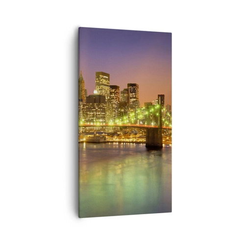 Lærredstryk - Billede på lærred - Lyset går aldrig ud her - 55x100 cm