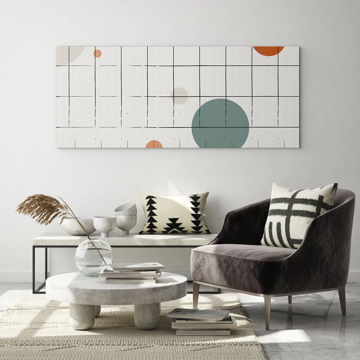 Billede på glas - Fanget i en fælde. Os eller dem? - 90x30 cm