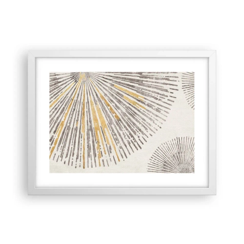 Plakat i hvid ramme - Skønheden i en rokke - 40x30 cm