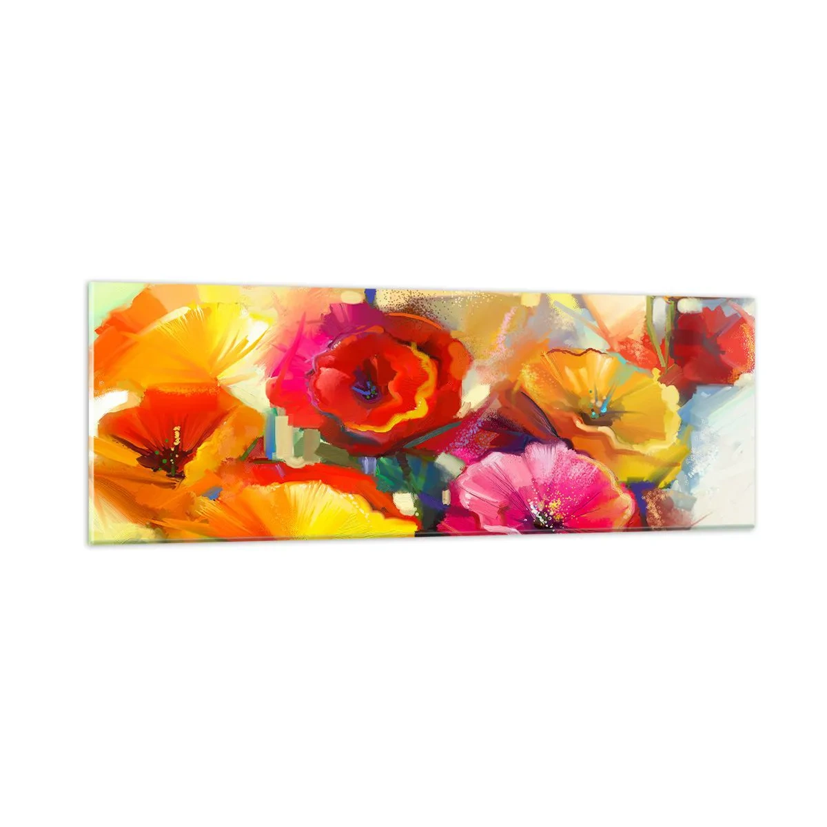 Billede på glas - Ikke kun rødt - 90x30 cm