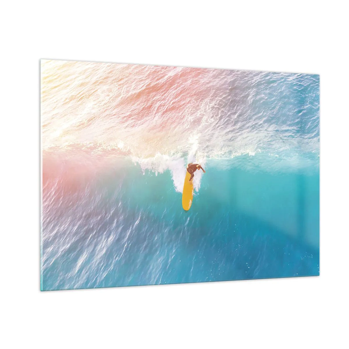 Billede på glas - Ocean rytter - 100x70 cm