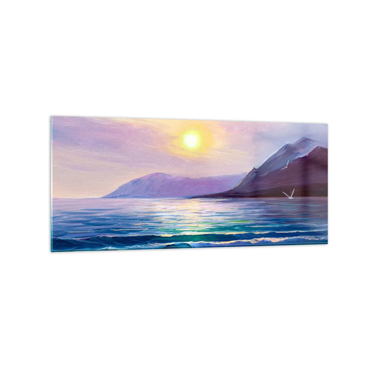 Billede på glas - Vand- og luftkrystal - 120x50 cm