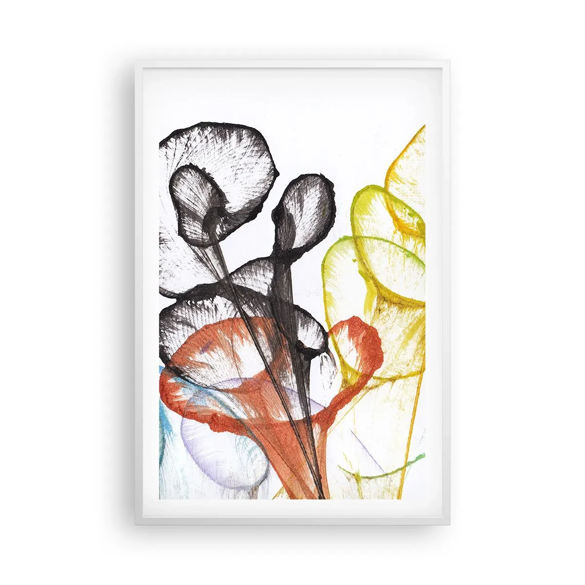 Plakat i hvid ramme - Blomster med sjæl - 61x91 cm