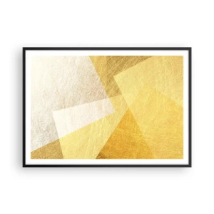 Plakat i sort ramme - Geometriens vejr - 100x70 cm