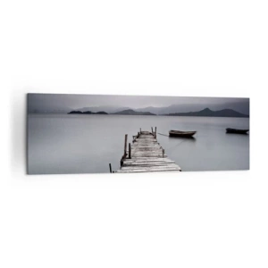 Lærredstryk - Billede på lærred - Du kan tage af sted i morgen - 160x50 cm