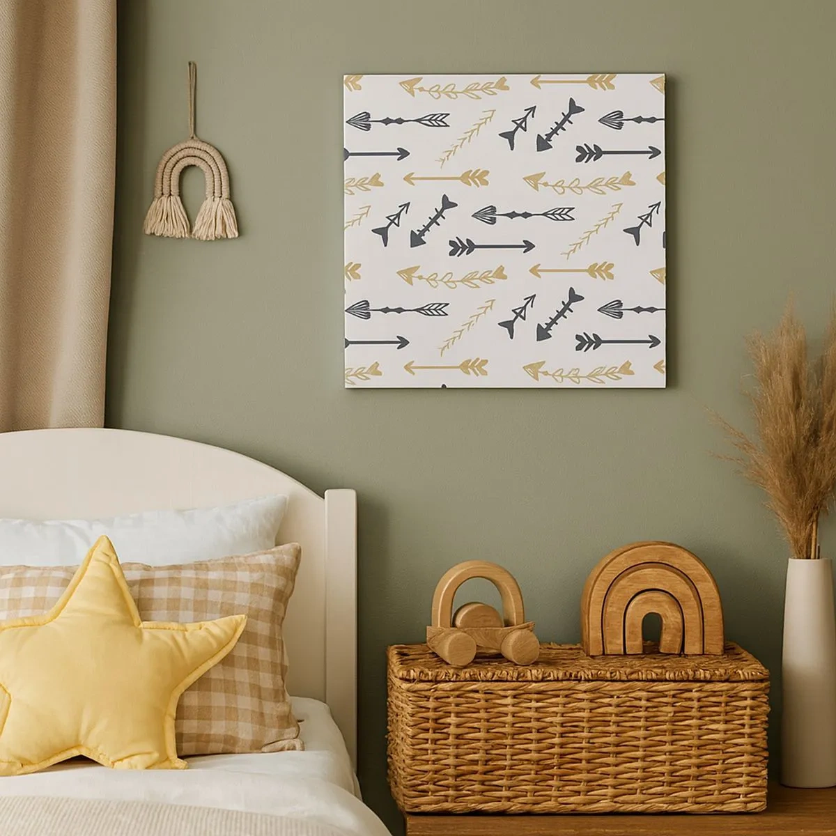 Lærredstryk - Billede på lærred - Skyttens drøm - 30x30 cm